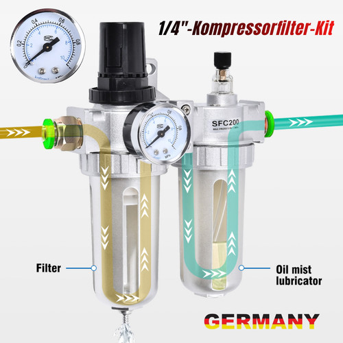Druckluft wartungseinheit 4 - druckluft, 1/4
